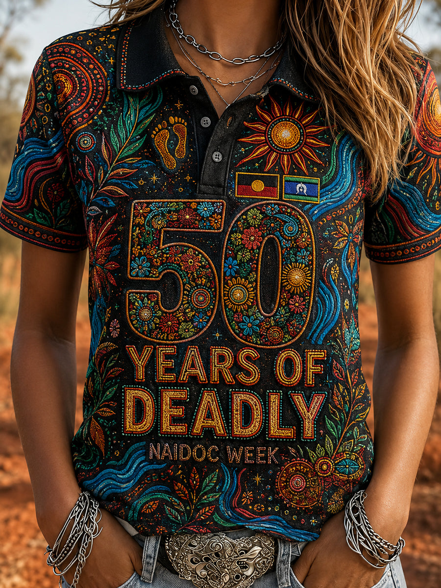 Women's Australia Naidoc Week Polo T-Shirt