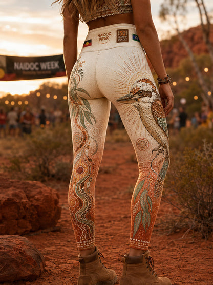 Women's Australia Naidoc Week High-Waisted Slim Fit Casual Leggings