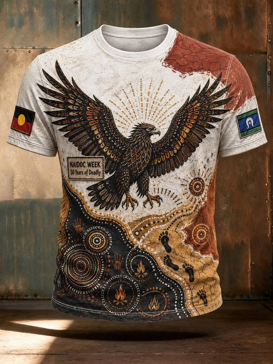 Men's Australia Naidoc Short Sleeves T-Shirt