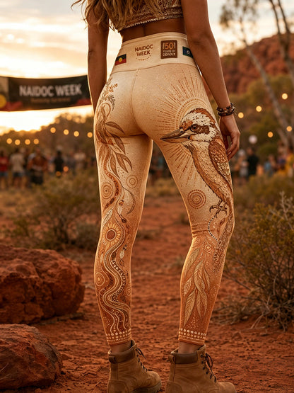 Women's Australia Naidoc Week High-Waisted Slim Fit Casual Leggings