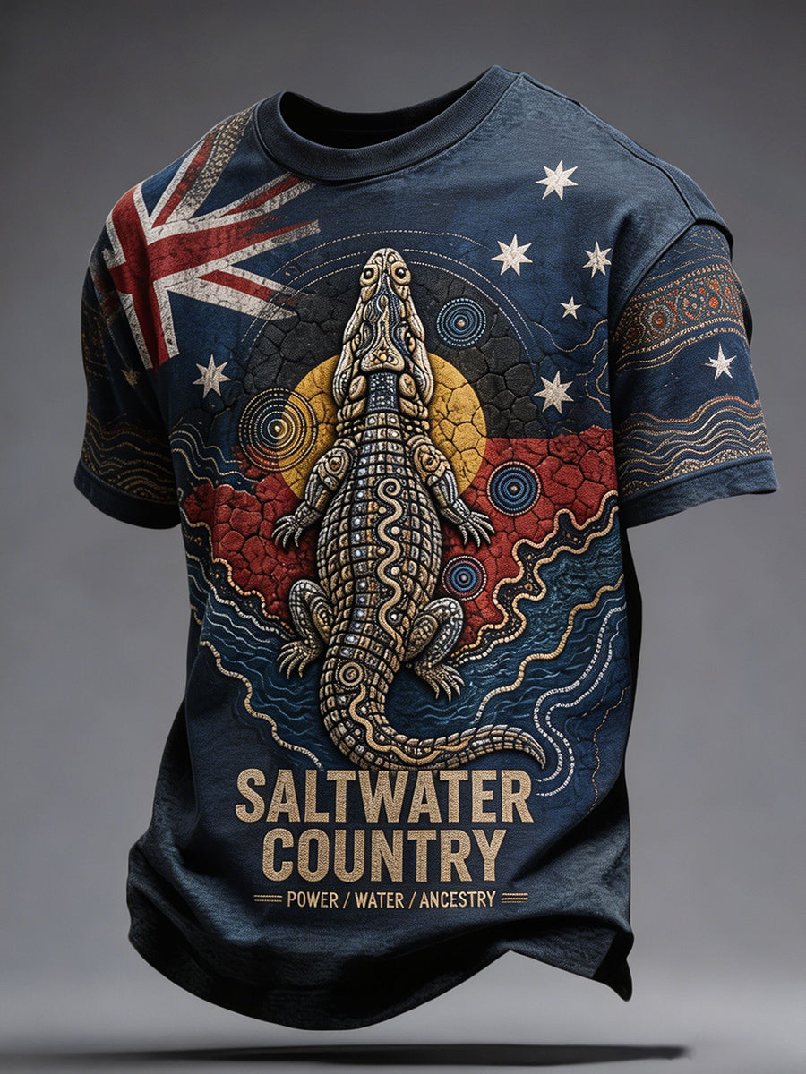 Men's Australia Aboriginal Culture NAIDOC Week Printed T-shirt
