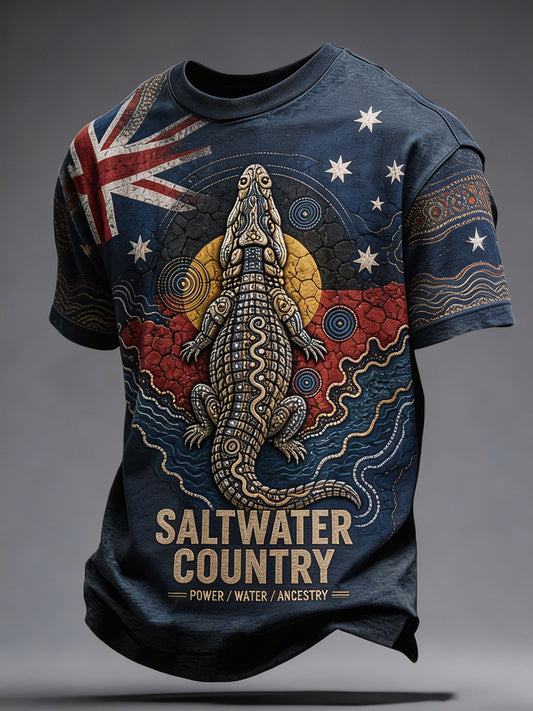 Men's Australia Aboriginal Culture NAIDOC Week Printed T-shirt