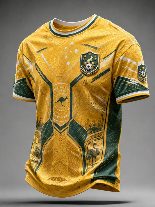 Men's Australia Football Short Sleeve Shirt
