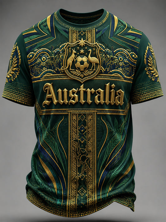 Men's Australia Football Short Sleeve Shirt