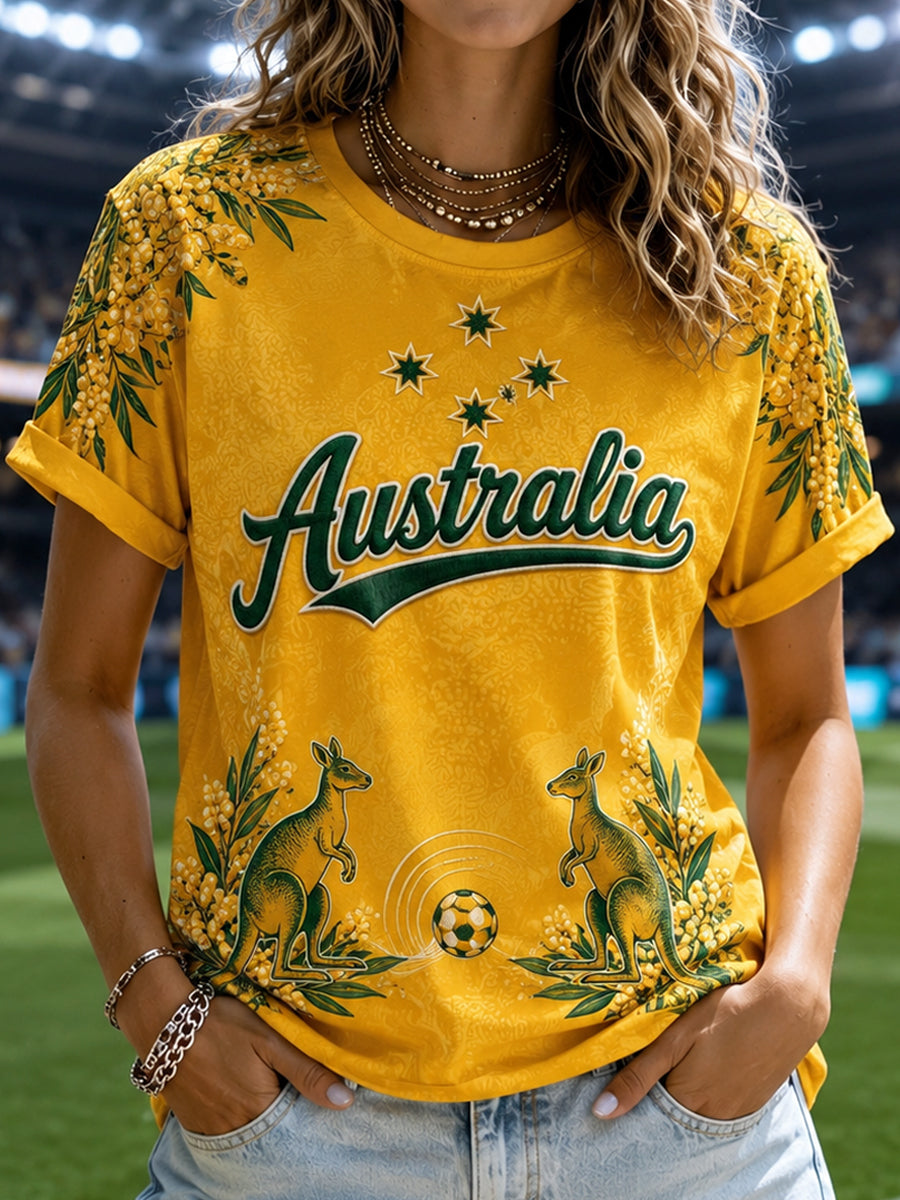 Women's Australia Football Short-Sleeved T-Shirt