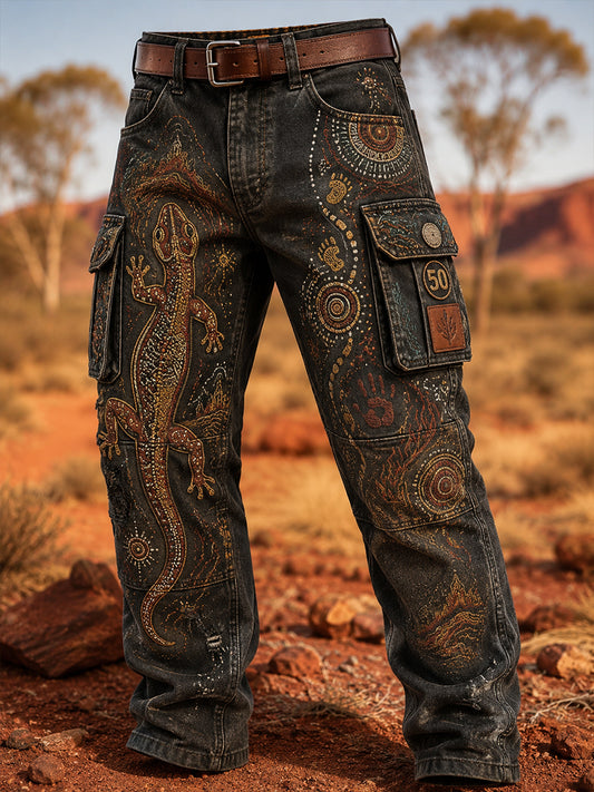 Men's  Australia Naidoc Week Casual Work Trousers