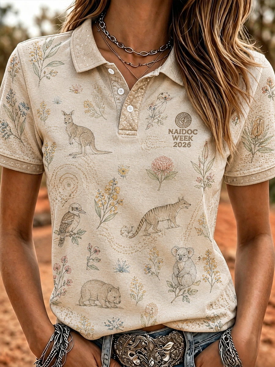 Women's Australia Naidoc Week Polo T-Shirt