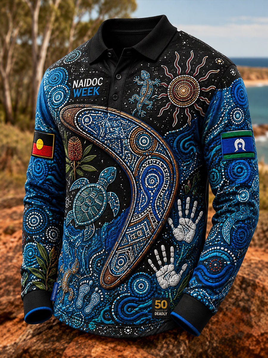 Men's Australia Naidoc Week Long Sleeve Shirt