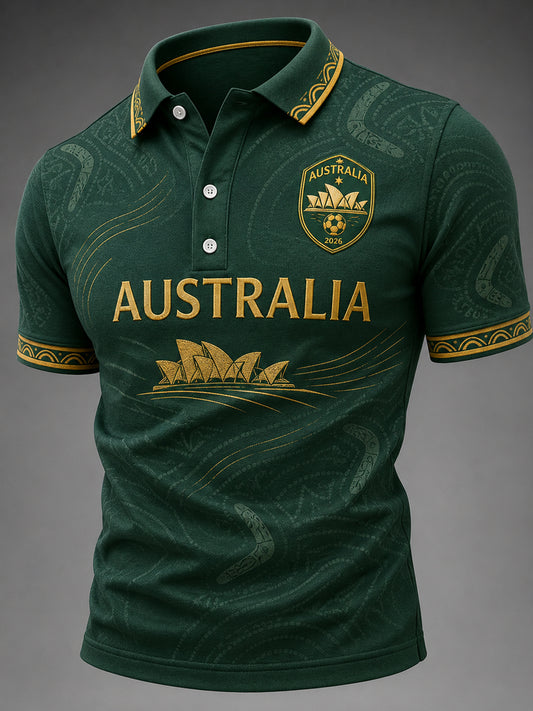 Men's Gift For Soccer Fans Print Casual Short Sleeve Top