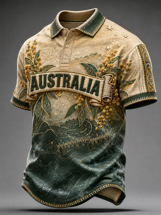 Men's Australia Football Short Sleeve Shirt