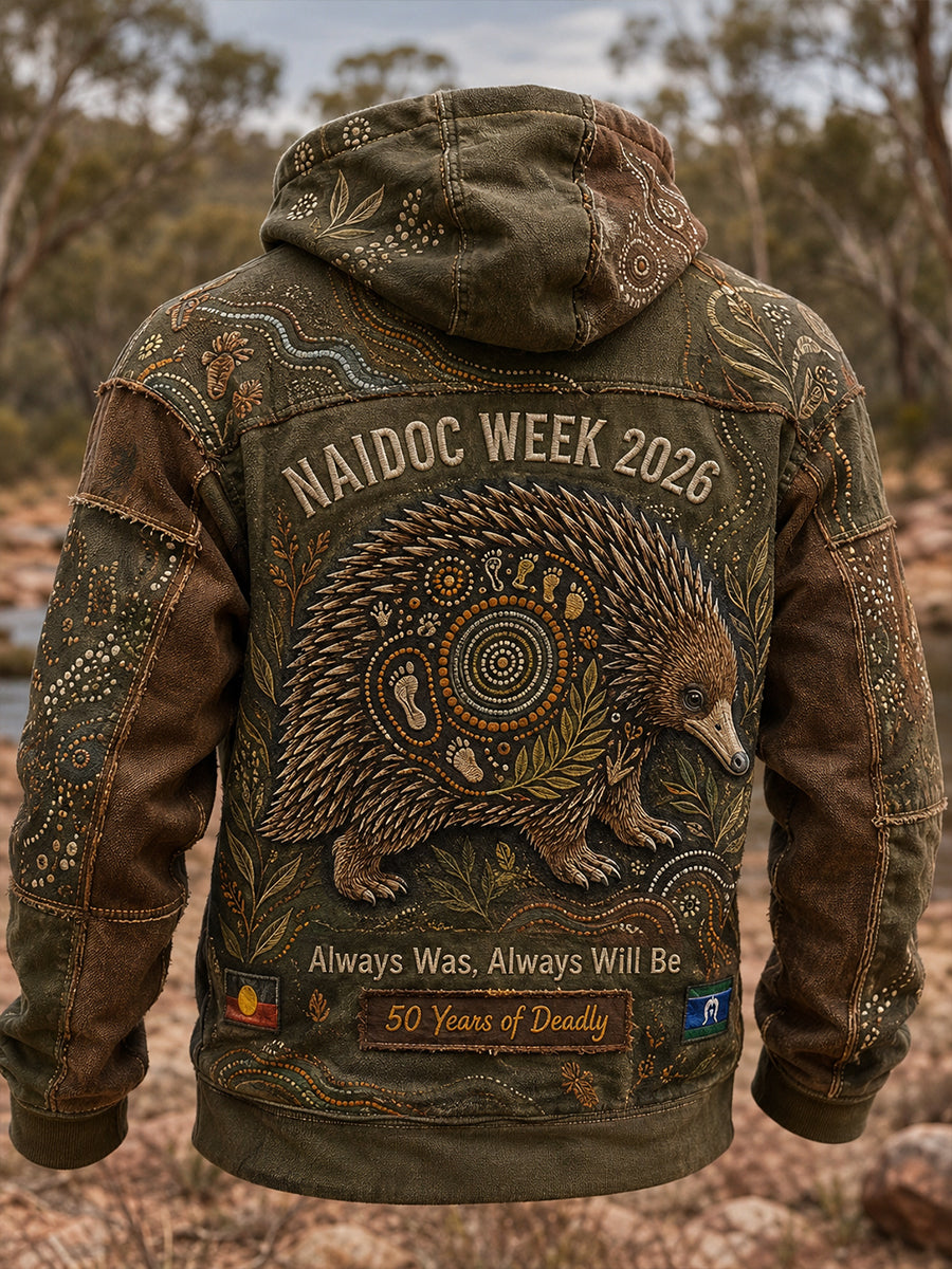 Men's Australia Naidoc Week Oversized Drop-Shoulder Hoodie With Pockets