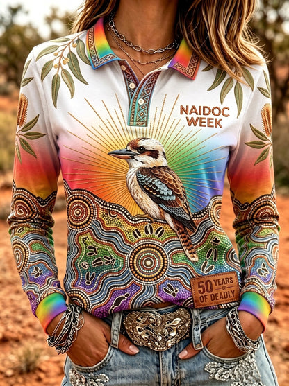 Women's Australia Naidoc Week Long-Sleeve Polo Shirt
