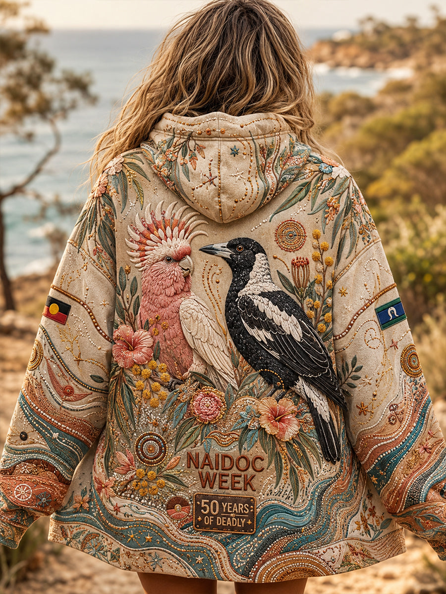 Women's  Australia Naidoc Week Zip-Up Hoodie