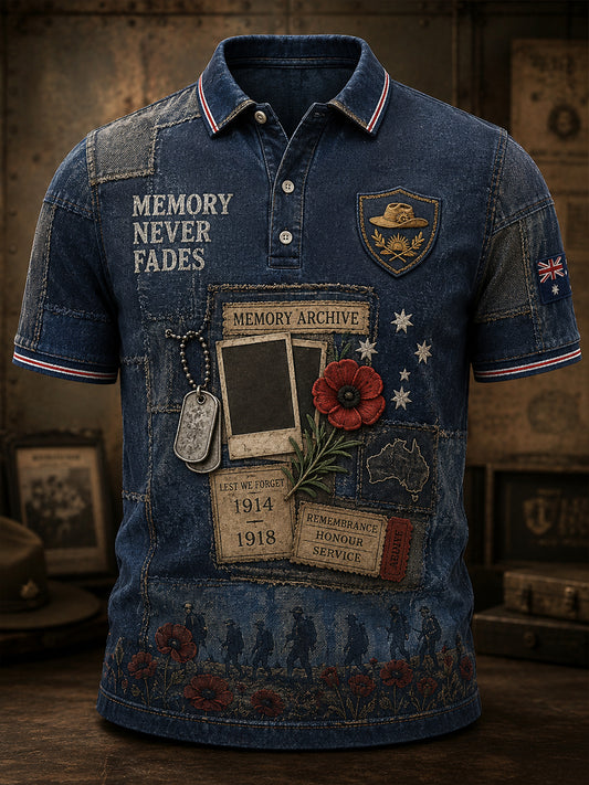 Men's Australian Veterans' Memorial Short Sleeve Shirt
