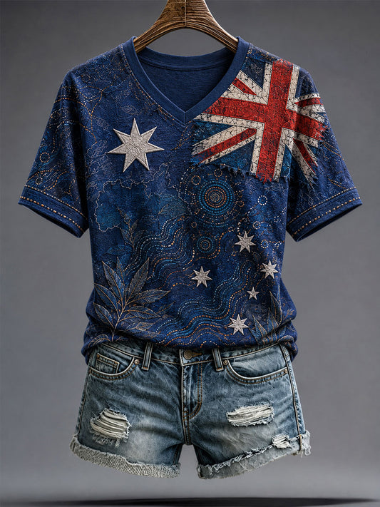 Women's Australia Pride Art Printed T-shirt