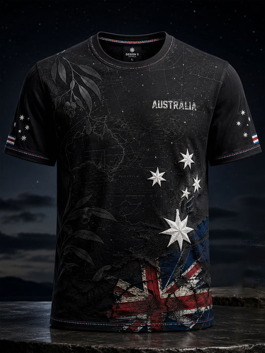 Men's Australia Pride Art Printed T-shirt