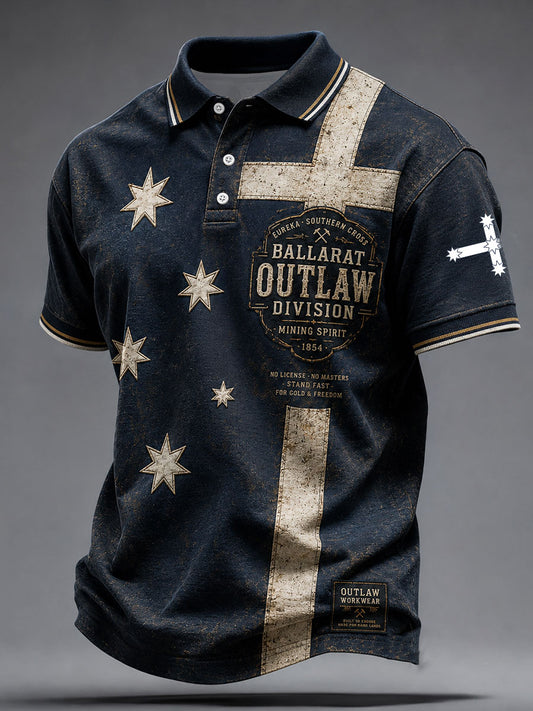 Men's Aussie Pride Eureka Art Printed Casual Tops