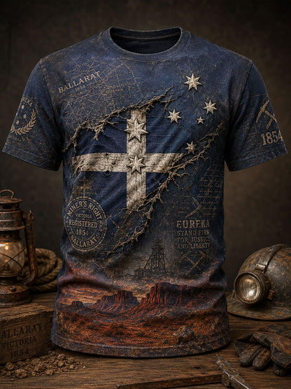 Men's Aussie Pride Eureka Art Printed T-shirt