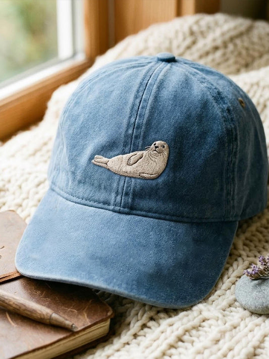 Unisex Funny Seal Printed Hat