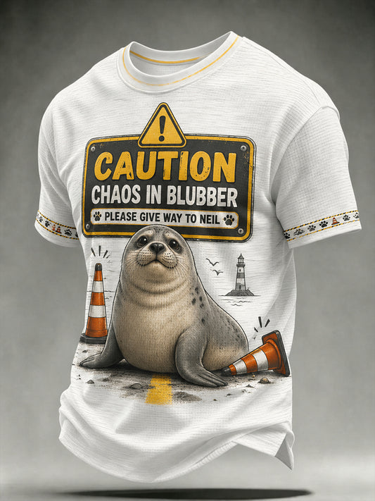 Men's Neil The Seal Short Sleeves T-Shirt