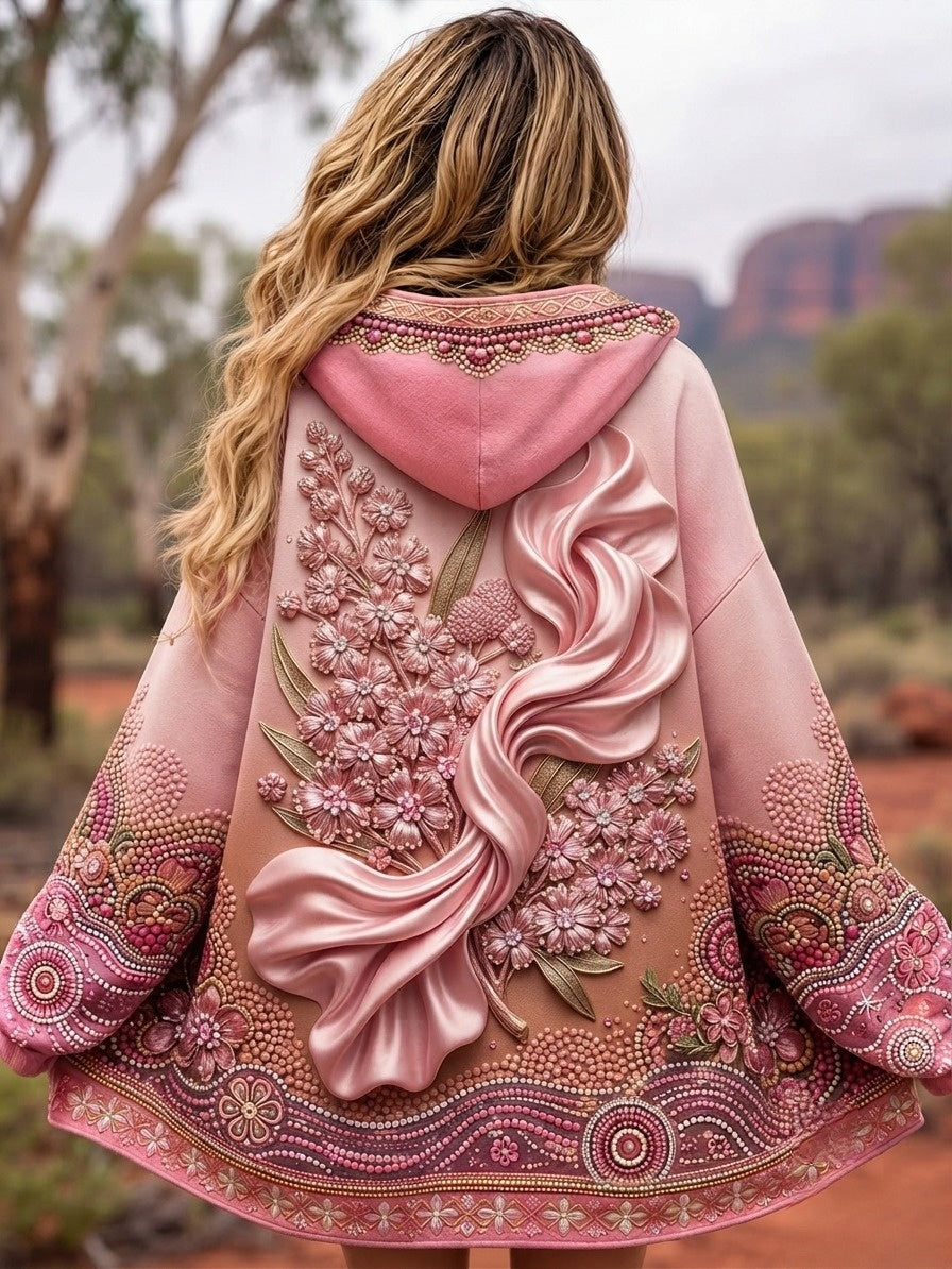 Women's Australian Breast Cancer Awareness Zip-Up Hoodie