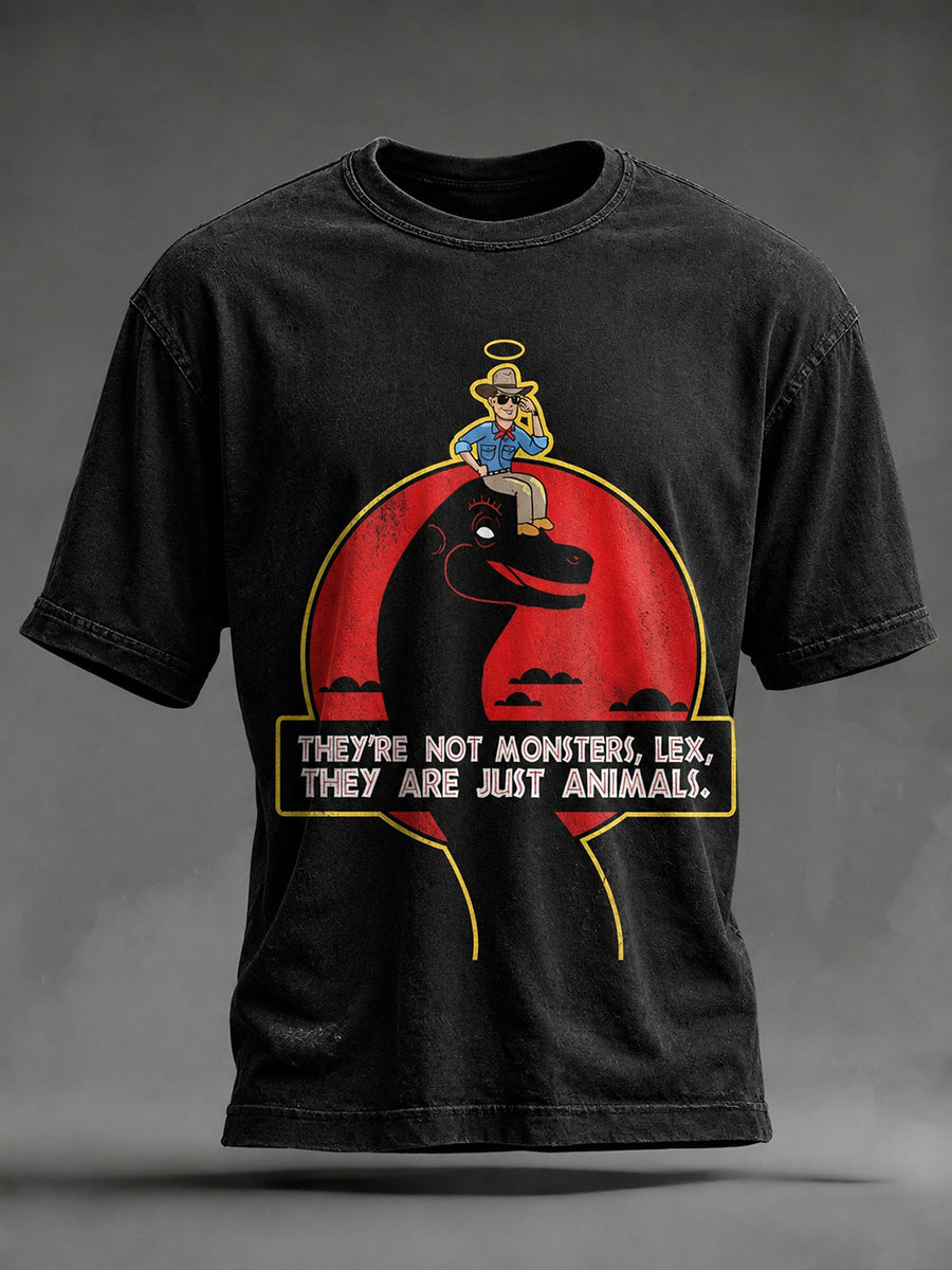 Men's 1947-2026 Memorial Vintage Dinosaur Graphic T-shirt