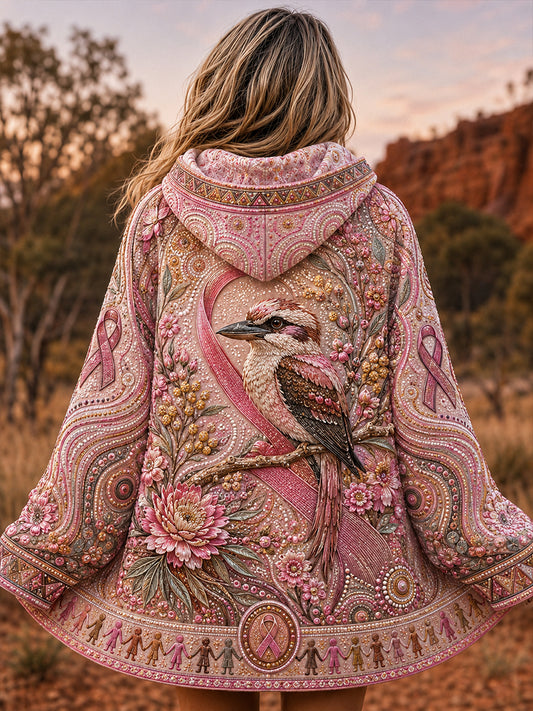 Women's Australia Breast Cancer Awareness Zip-Up Hoodie