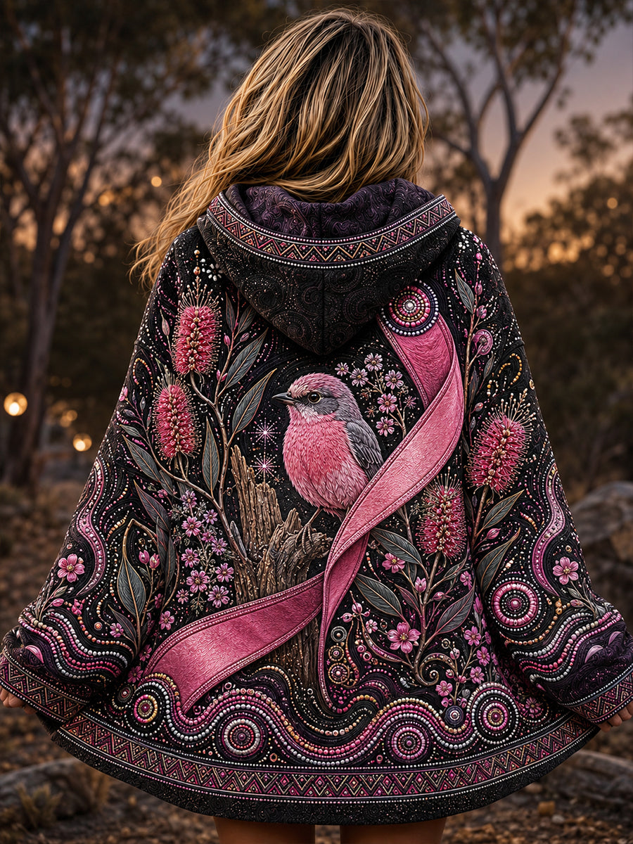 Women's Australia Breast Cancer Awareness Zip-Up Hoodie