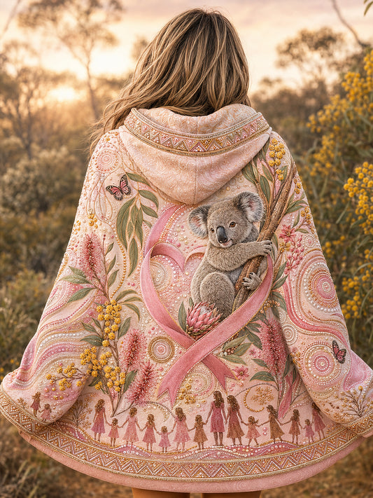 Women's Australia Breast Cancer Awareness Zip-Up Hoodie