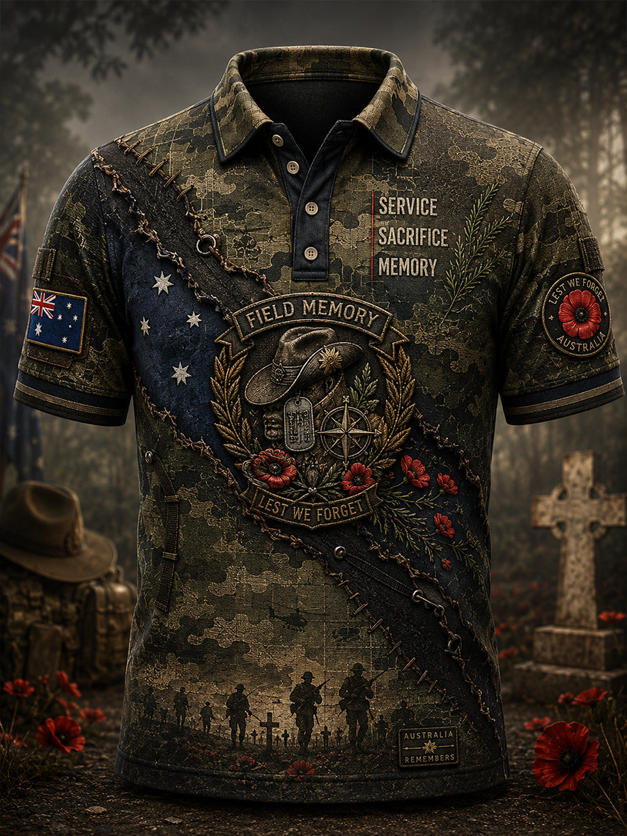 Men's Australian Veterans' Memorial Short Sleeve Shirt