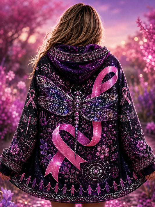 Women's Australia Breast Cancer Awareness Zip-Up Hoodie