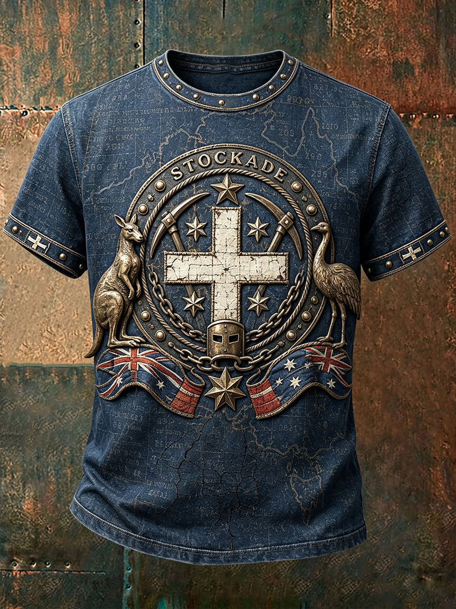 Men's Australia Eureka Art Printed T-shirt