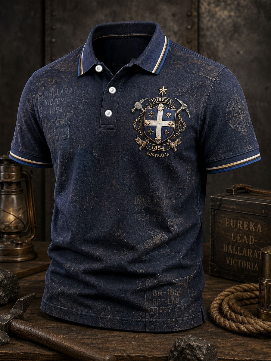 Men's Australia Eureka Art Printed Casual Tops