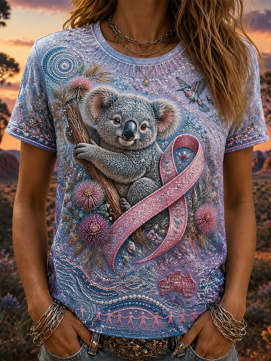 Women's Breast Cancer Awareness Australia T-Shirt