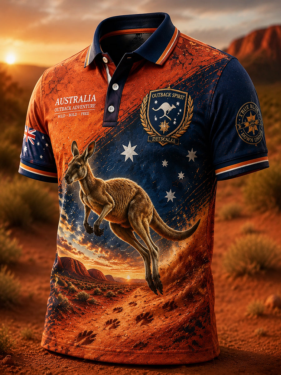 Men's Australian Animals Polo Shirt