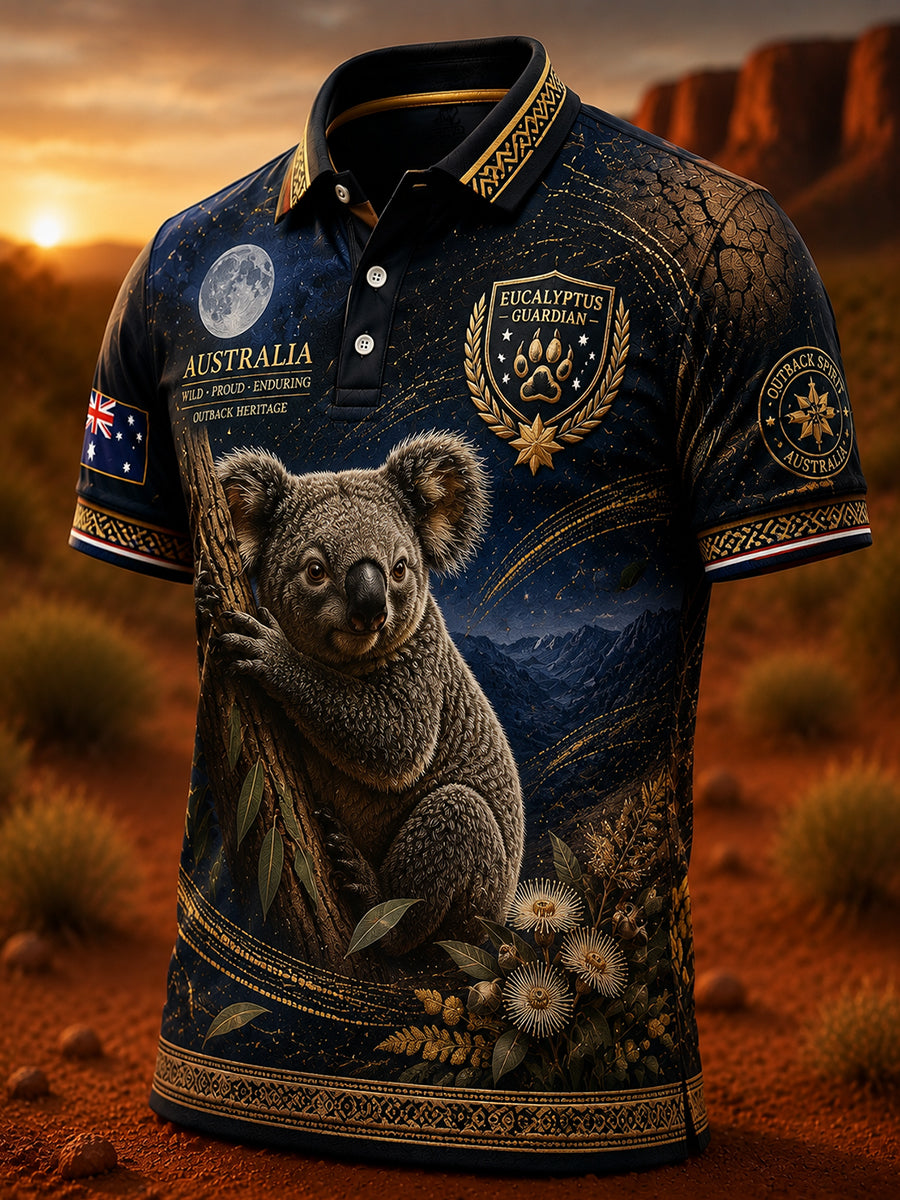 Men's Australian Animals Polo Shirt