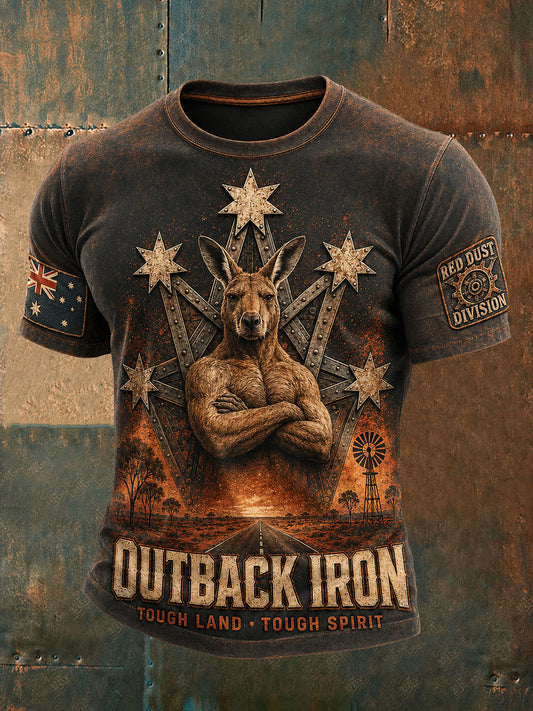 Men's Australia Aussie Proud Art Printed T-shirt