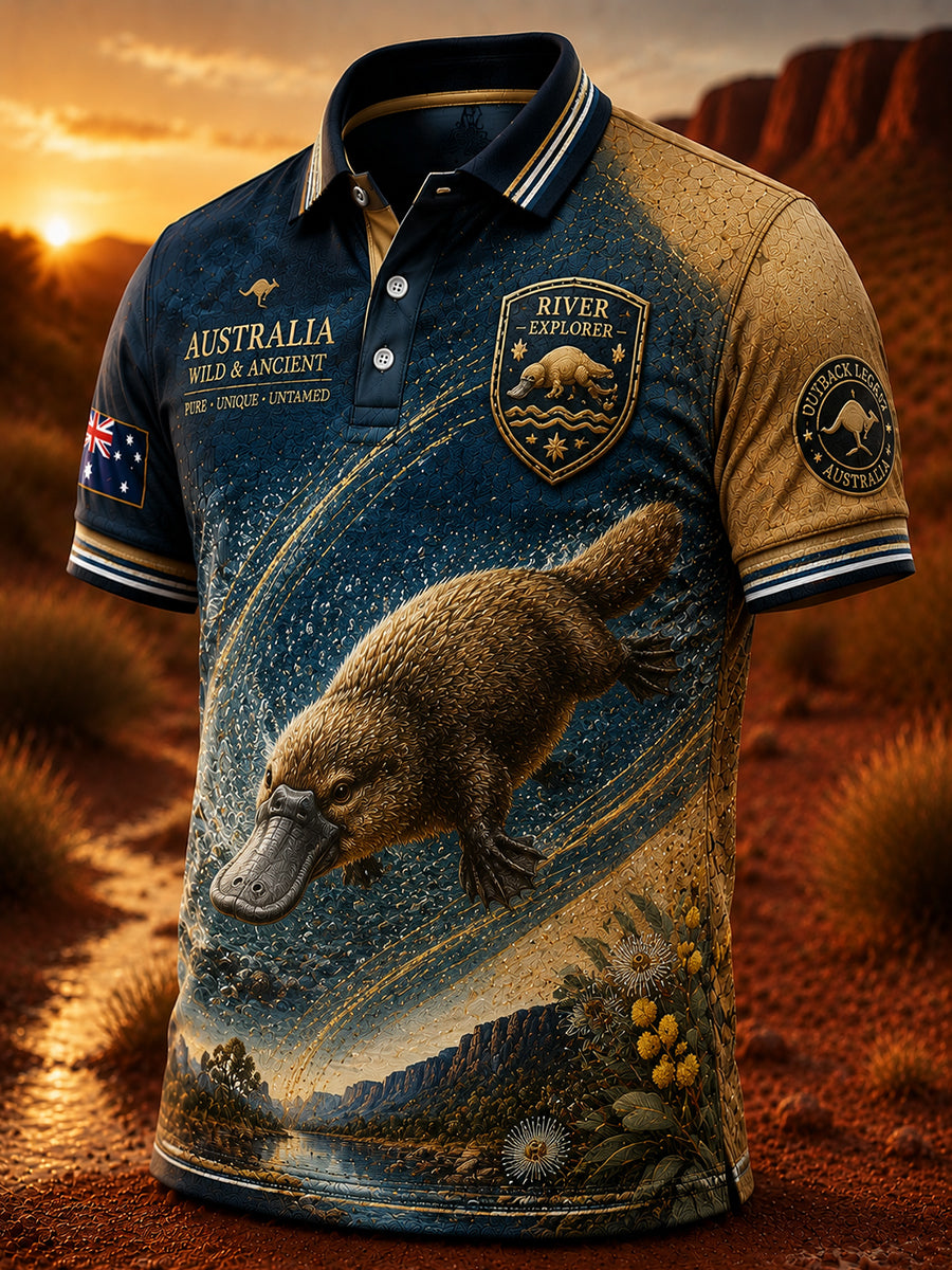 Men's Australian Animals Polo Shirt