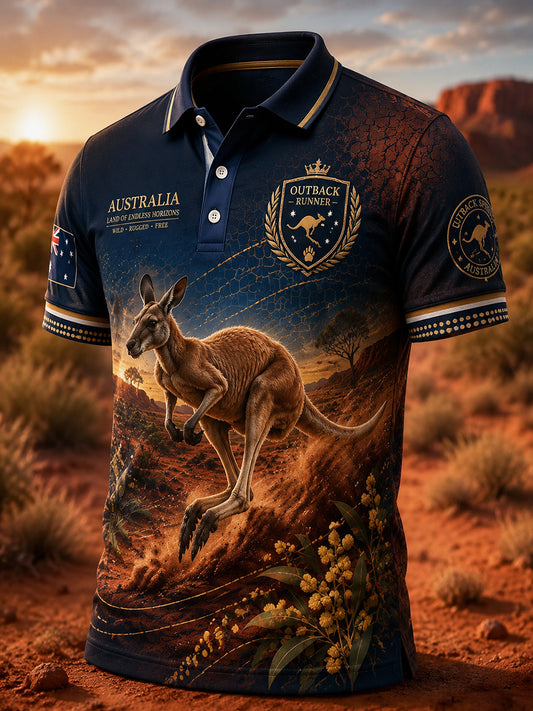 Men's Australian Animals Polo Shirt