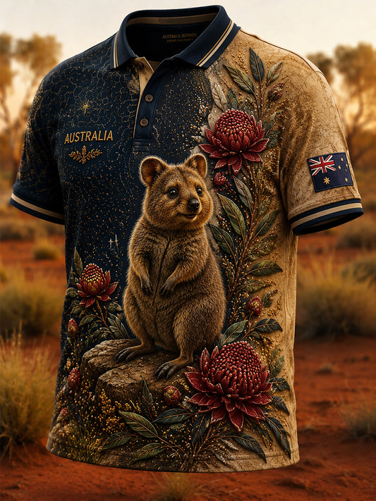 Men's Australian Animals Polo Shirt