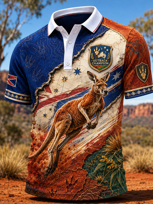 Men's Australian Animals Short Sleeve Shirt