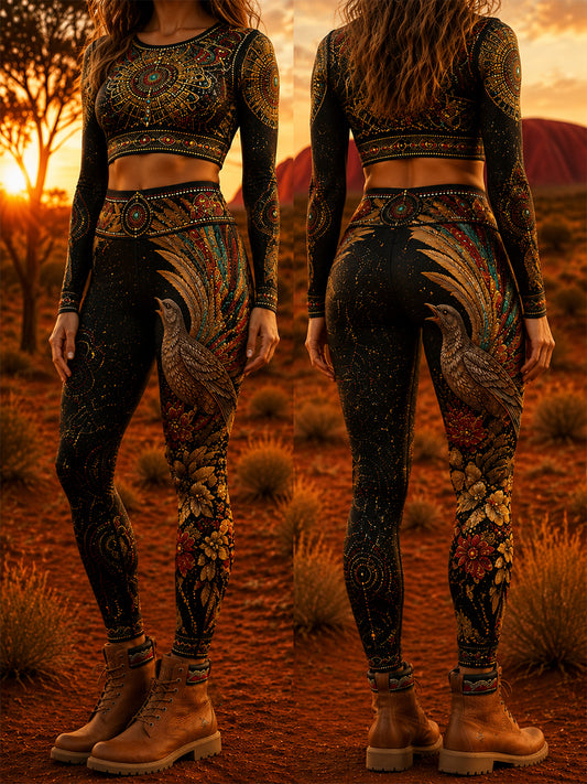 Women's Australian AnimalsPrinted Sports Stretch Leggings