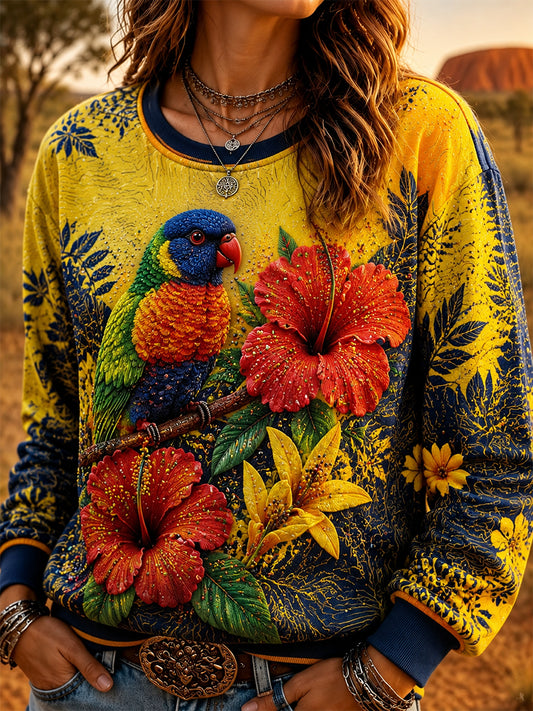 Women's Australian Animals Crew-Neck Sweatshirt