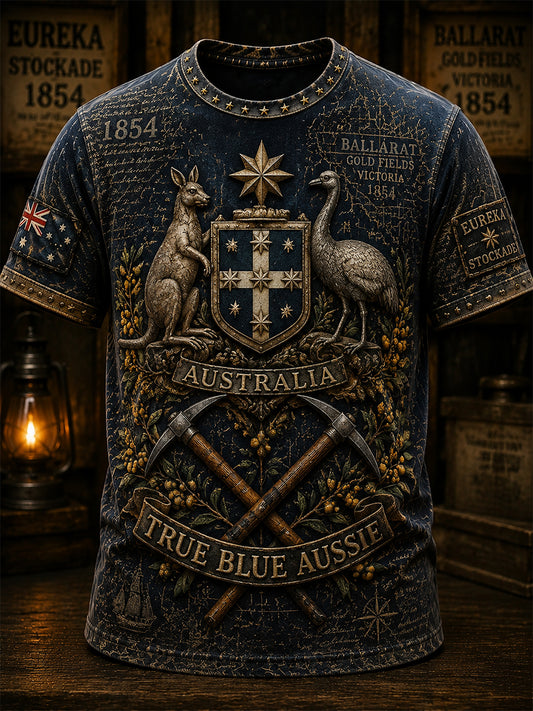 Men's Aussie Pride Eureka Art Printed T-shirt