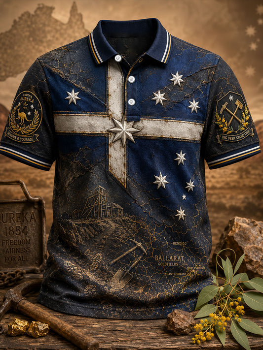 Men's Australia Animal Art Printed Casual Tops