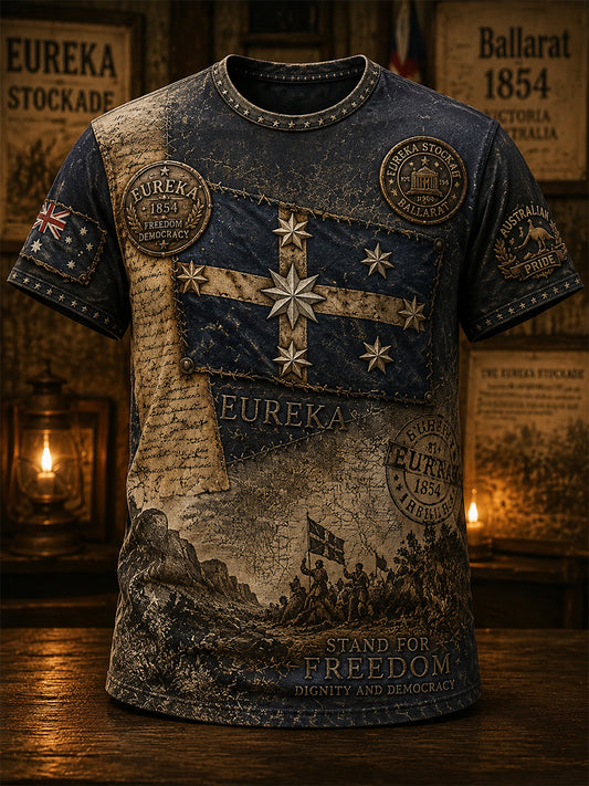 Men's Aussie Pride Eureka Art Printed T-shirt
