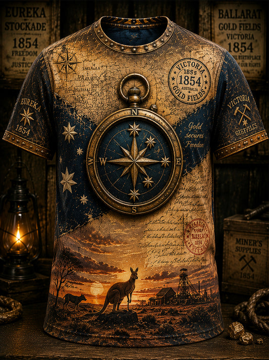 Men's Aussie Pride Eureka Art Printed T-shirt
