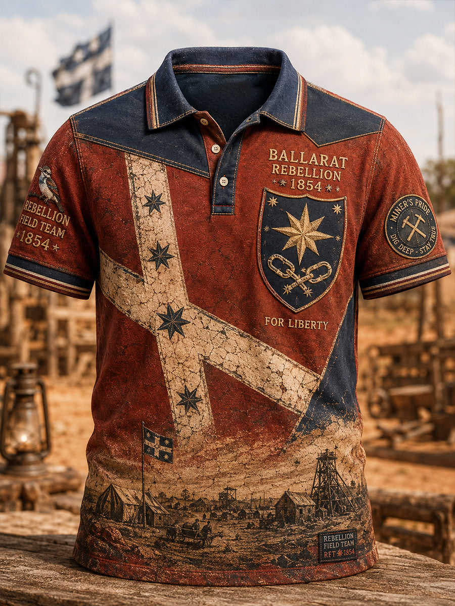 Men's Australian Eureka Flag Short Sleeve Shirt