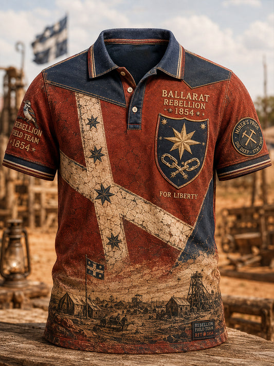 Men's Australian Eureka Flag Short Sleeve Shirt