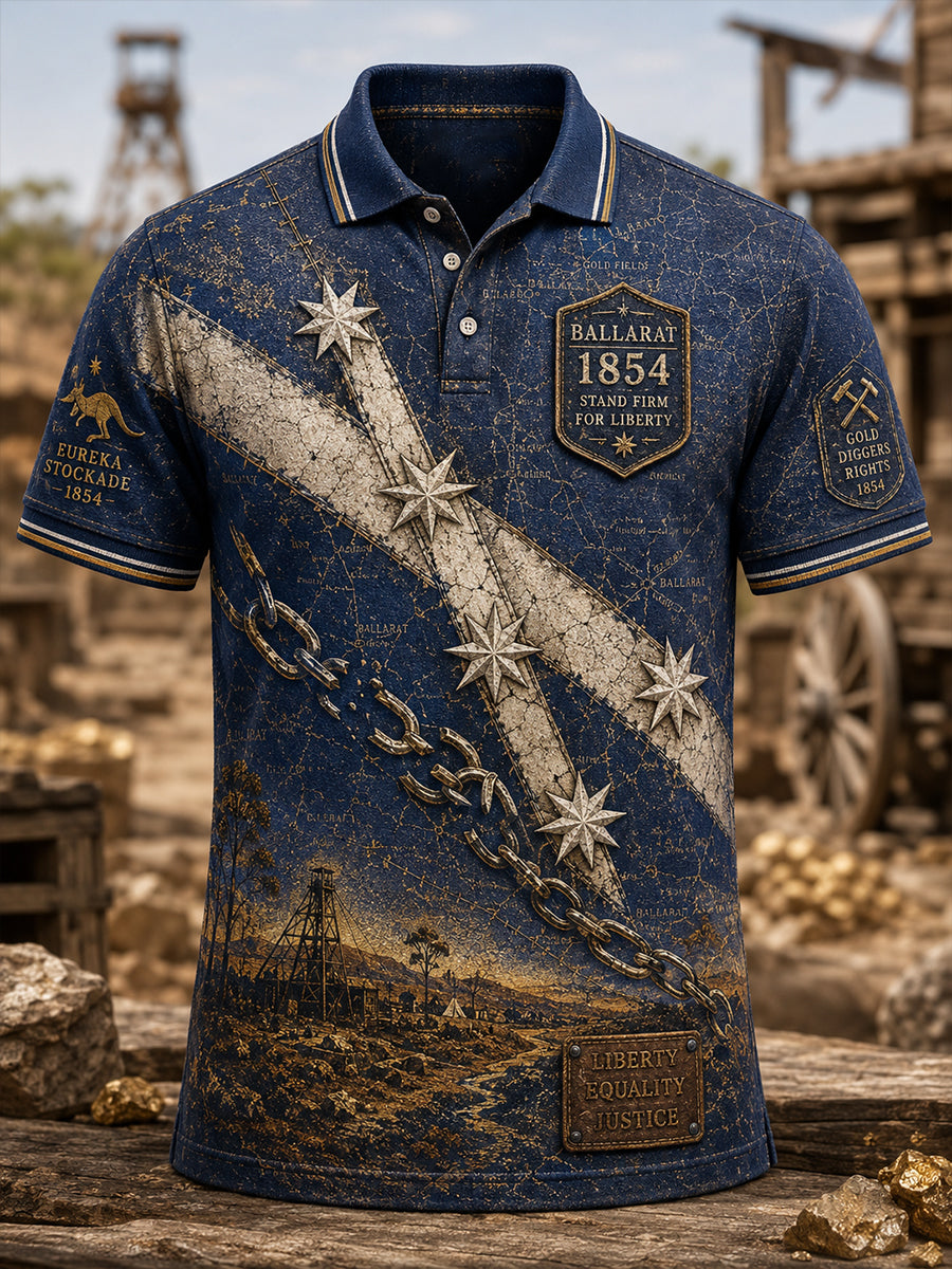 Men's Australian Eureka Flag Short Sleeve Shirt